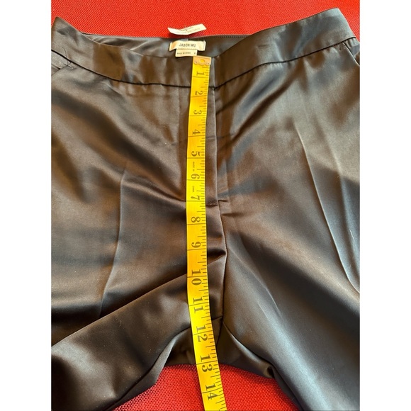 Jason Wu Black Satin Vest and Wide Leg Pants Set, NWT, Size 6 - Picture 14 of 16